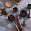 Мерная ложка для кофе с деревянной ручкой, пищевой класс, не содержит BPA, высокоценная ложка для чая и кофе, кухонный аксессуар
