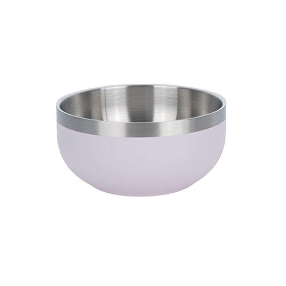 Round Bowl Fruit Salad Bowl Multi-color Food Container Stainless Steel Bowl  Kitchen Tableware