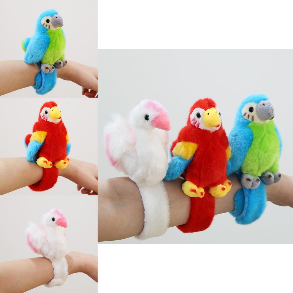 Adorable Plush Parrot And Swan Toys With Soft Pp Cotton Filling For Kids Gifts