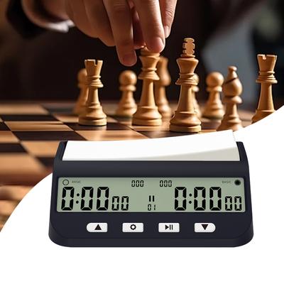 Шахматные часы Профессиональные Продвинутые Цифровой таймер для шахмат Многоцелевой Портативный таймер для игр с базовым бонусом, задержкой и положительным временем