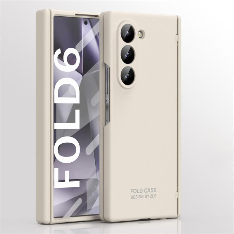 Матовый чехол-бампер Candy Color из поликарбоната с защитой шарнира, Full Body, для Samsung Galaxy Z Fold 7 6 5 4 3 2 5G, с закаленным стеклом