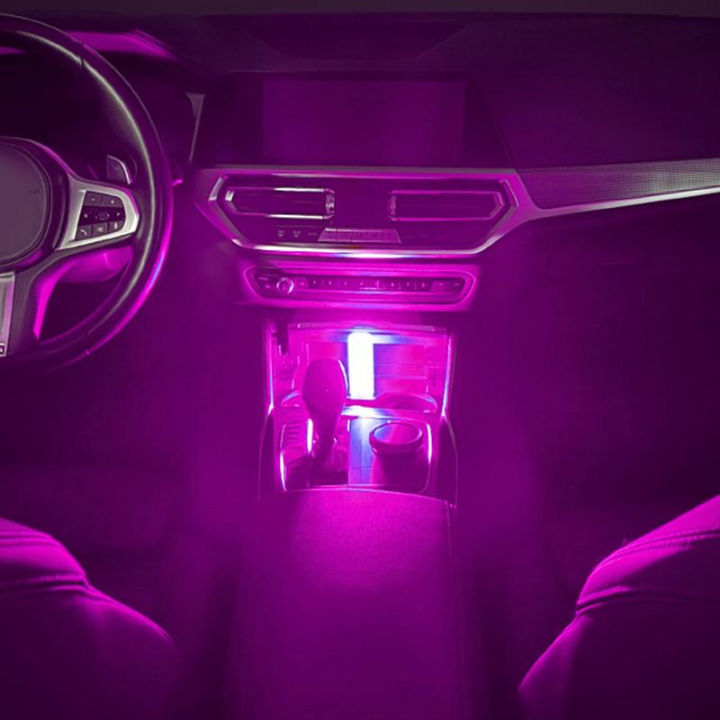 Мини сенсорный светодиодный атмосферный светильник RGB Универсальная сенсорная лампа для салона автомобиля Для грузовиков и транспортных средств Питание от USB