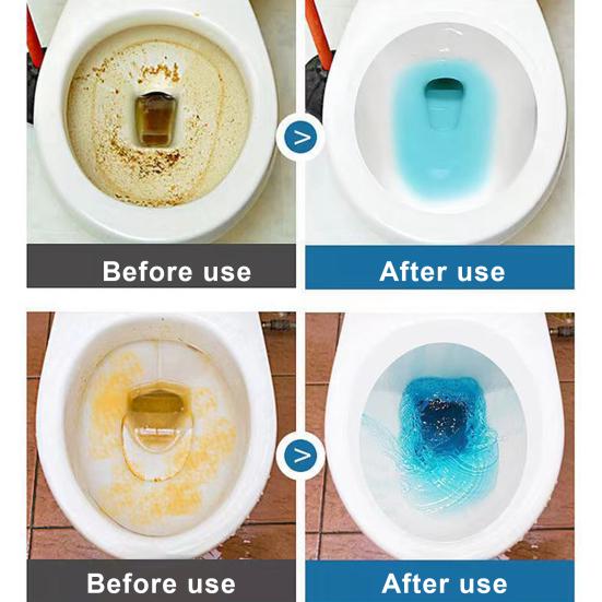Yousheng 12Pcs Toilet Cleaning Effervescent Tablets Fast Acting Quick Dissolving Long-lasting Urine Stain Remover Toilet Tank Cleaning Tablets