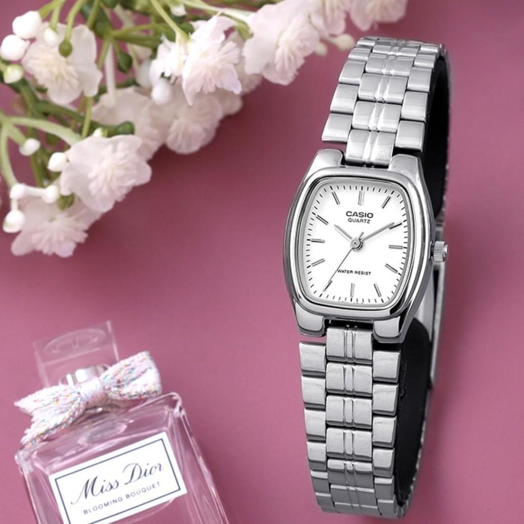 Casio Женские классические официальные часы с квадратным и круглым циферблатом, минеральное стекло, 5 цветов