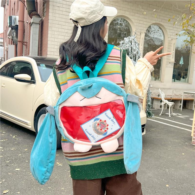 Hatsune Miku Anime Itabag: Cute Plush Doll Backpack for Students