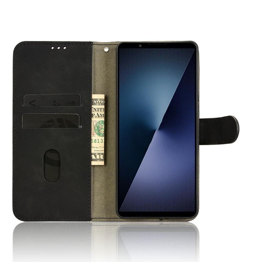 For Sony Xperia 1 VII Leather Case Skin Feel Anti Drop Wallet Flip Phone Cover