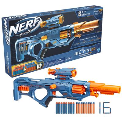 Бластер Nerf Elite 2.0 Eagle Point RD-8 от Hasbro с барабаном на 8 патронов, прицелом Nerf и баком, с затвором, игрушка для улицы для мальчиков и девочек от 8 лет