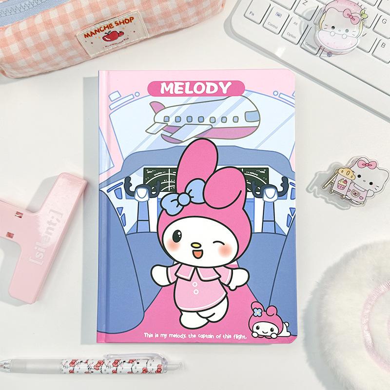5 шт. Новый блокнот Sanrio формата А5 Кавайный с принтом HelloKitty Студенческий дневник Офисный Милый Женский Утолщенный блокнот
