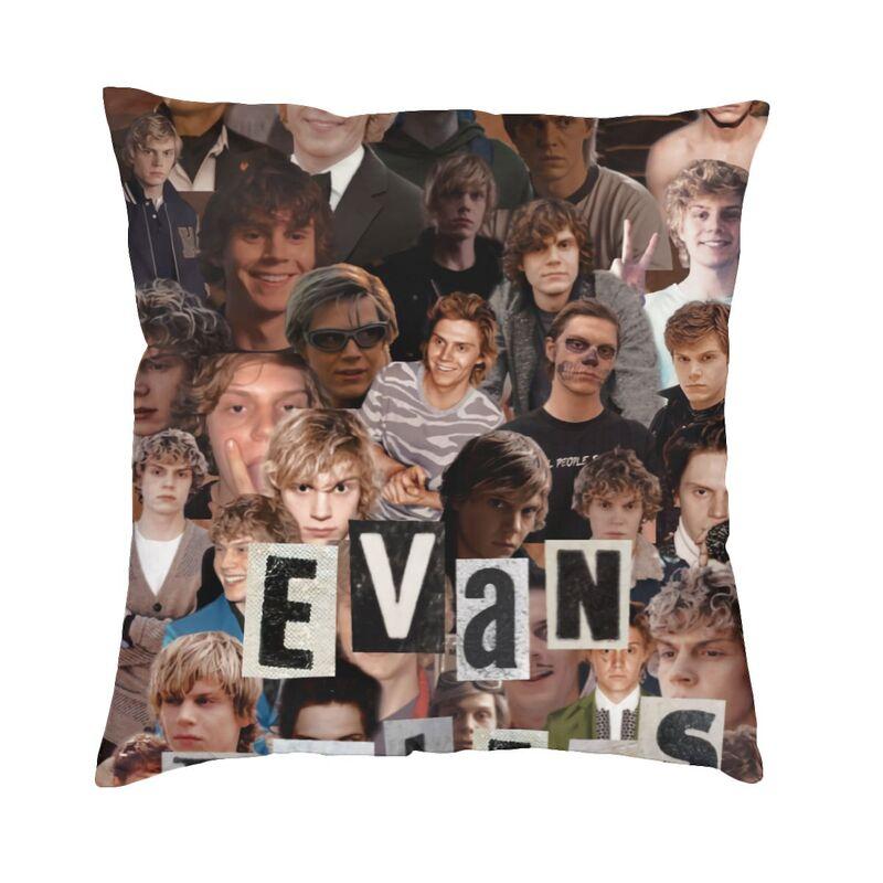 Cool Actor Star Movie Evan Peters Square Throw Pillow Case Decoration 3D Double Side Printed Cushion Cover for Car