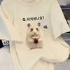 2026 Summer Unisexs Short Sleeved TShirt Korean Hamster Q Isnt It Cool Short Sleeved TShirt With Korean Quirky Style