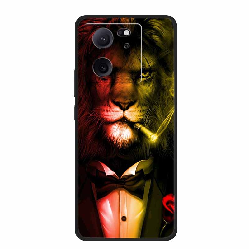 Роскошный Чехол для Телефона для Xiaomi 13T 6.67" Силиконовый ТПУ Мягкая Задняя Крышка Xiaomi 13T Модный Funda Животное Coque Космическое Пространство Животные Чехлы