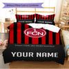 Name Custom 1.FC Nürnberg Pattern Bedding Set Quilt Cover Pillowcase Home Decor Gift (1 * duvet cover + 2 * pillowcase, without core)