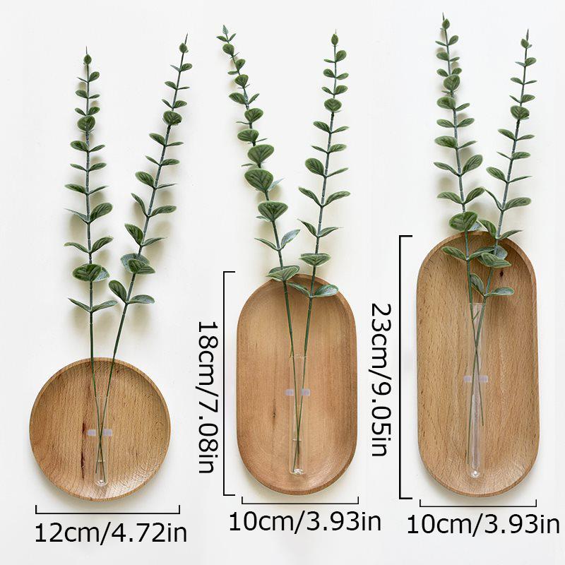 1 шт. Настенное украшение для спальни, твердая древесина, домашний декор, деревянные вазы, креативные, доступно несколько вариантов