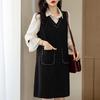 Spring New Fake Two Fashionable and Elegant Small Women's Dresses