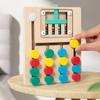 Montessori Wooden Color Matching Puzzles Preschool Learning Toys Matching Brain Teasers Logic Game for Kids 3 4 5 6 7 Years Old