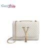 Cozy Up Women's Bag Single Shoulder Striped Embroidered Tassel Decoration Crossbody Bag