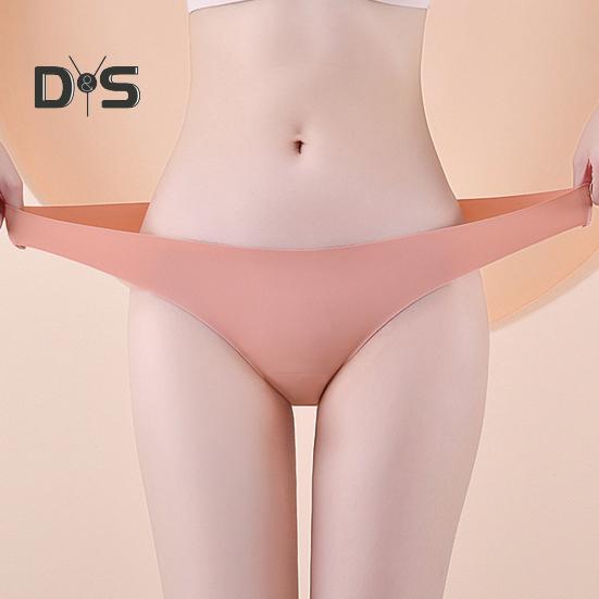 Women's Cotton Thong Soft Breathable Seamless Panties Ladies Sexy Low-rise Briefs Stretchy Bikini Underwear