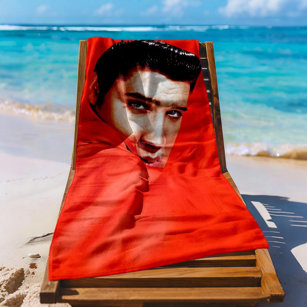Elvis Beach Towel Quickdry Soft Microfiber Comfortable Lightweight