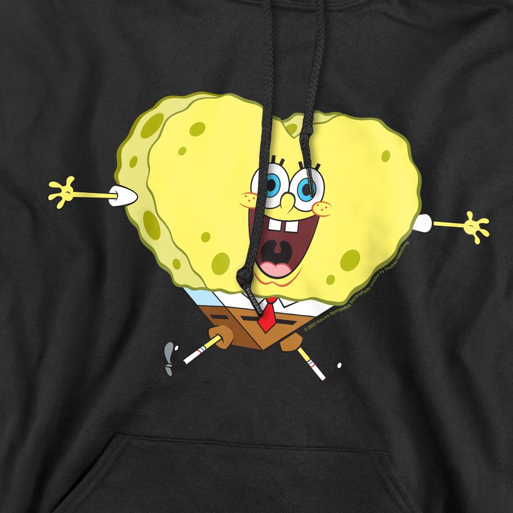 SpongeBob SquarePants Mens Heart-Shaped Sponge Valentine's Day Hoodie