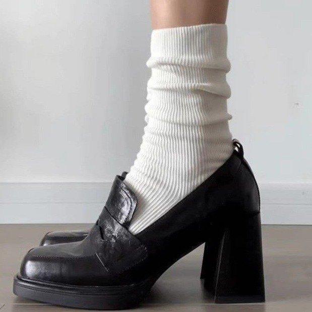 Туфли из натуральной кожи на толстом каблуке в британском стиле, женские французские мокасины в стиле ретро, 2025, новые повседневные универсальные туфли jk single для женщин