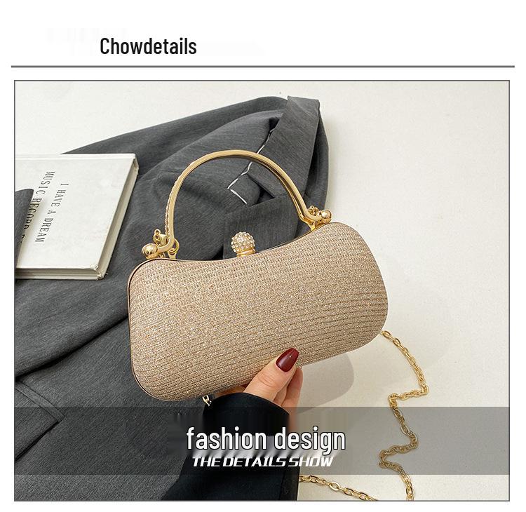 Трендовая вечерняя сумка через плечо кроссбоди 2025 года с дизайном в виде цепочки