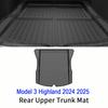 Коврики в багажник USVOTOV для Tesla Новая модель Y Запуск 2025-2025 Модель 3 Highland Грузовой вкладыш Передний Задний Защита порога Аксессуар против пинков