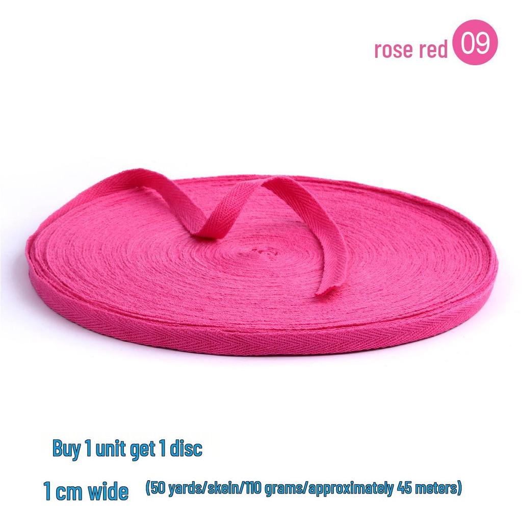 1 см Красно-фиолетовая хлопковая лента «елочка»: Праздничная окантовка и полная окантовка тесьмой