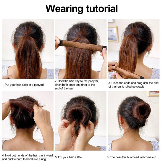 4 шт., ленивые бигуди для волос, ловкая булочка, твистер, формирователь для длинных волос, легкий и быстрый инструмент для защелкивания, инструменты для женщин и девочек, аксессуары для укладки волос