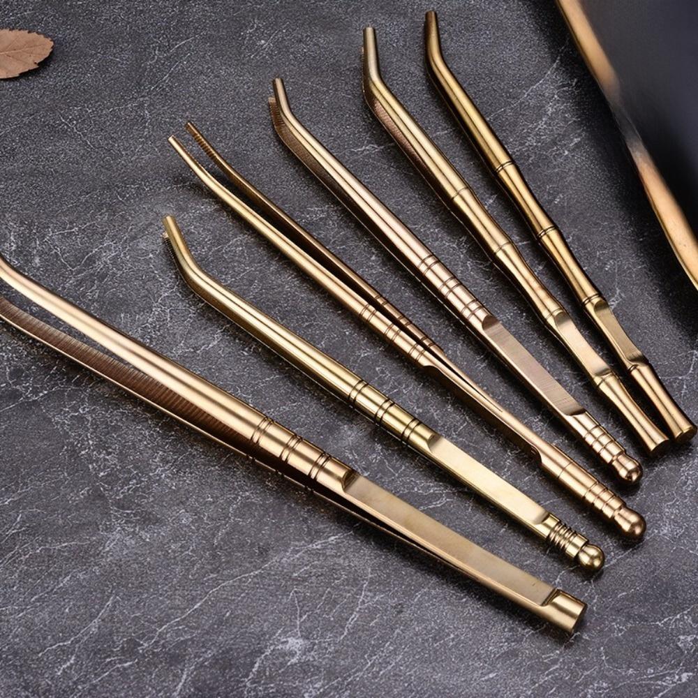 Japanese Tea Tweezers Brass Leaf Tea Scoops New Leaf Spatula Kitchen Tool