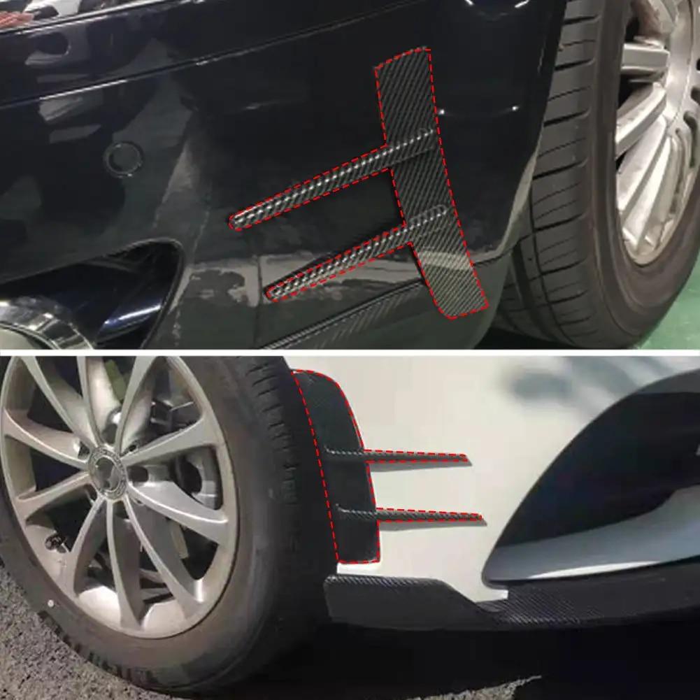 2 шт. передние бамперы автомобиля для Benz A-Class A180 A200 A220, накладка на вентиляционное отверстие, спойлер Canards, сплиттер, аксессуар для стайлинга автомобиля