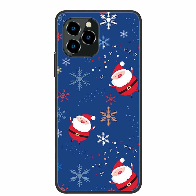Phone Case For Oukitel C21 Pro Christmas Silicone TPU Soft Cover For Oukitel C21 Pro Coque Protector Bumper OukitelC21 Elk Funda
