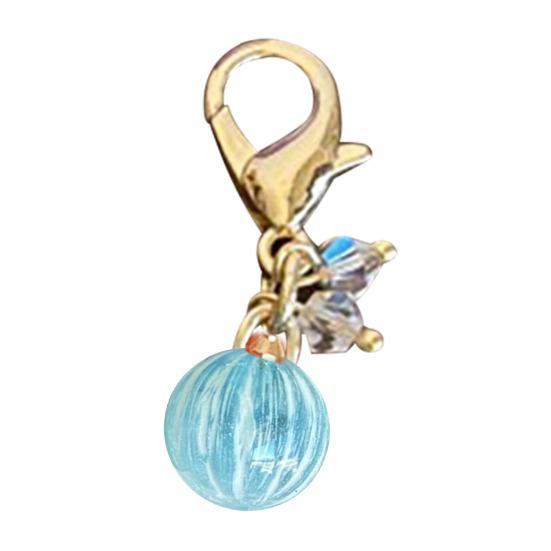 Keychain Pendant Easy to Use Mini Compact Translucent Texture Sugar Beads Design Keychain with Lobster Clasp Backpack Accessory