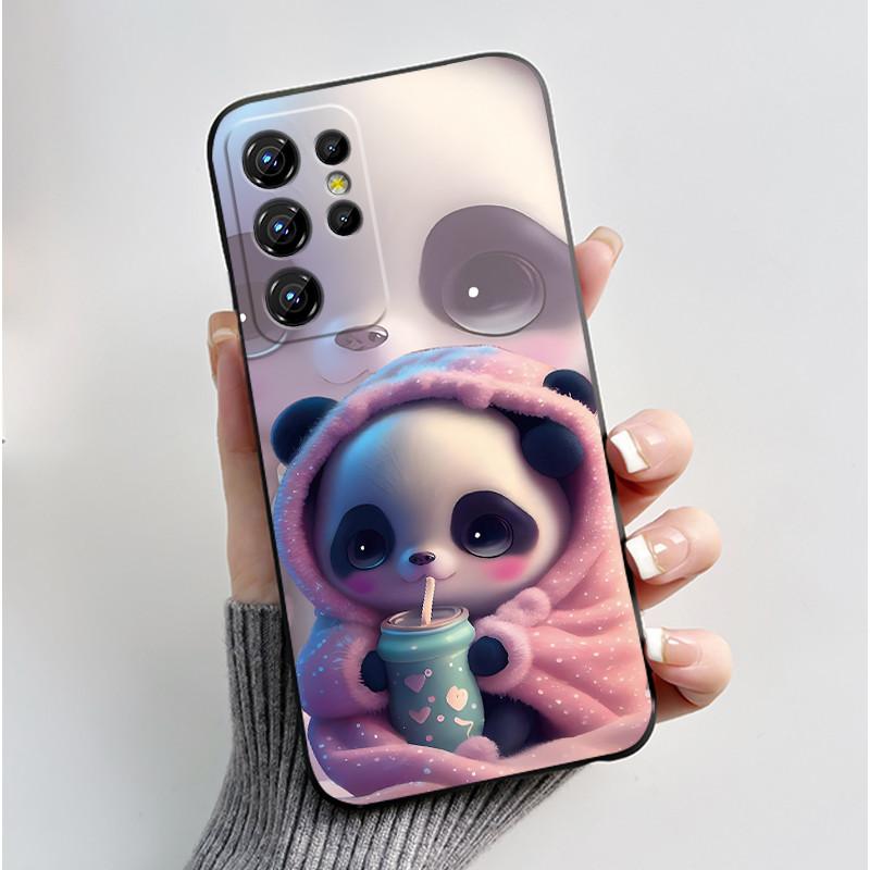 Чехол для Oukitel C1 Чехол для Oukitel C1 Pro Роскошный Милый Кролик с Сердечками Смешной Рисунок Черный ТПУ Мягкий Силикон Защитный Чехол для Телефона