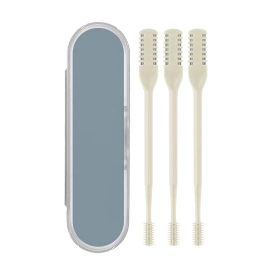 1/2/3/5/12/24Pcs Double-Head Nose Hair Trimmer Sharp Blade 360 Degree Rotating Nasal Hair Cutter Remover Men Women Manual Nose Hair Trimming Tools