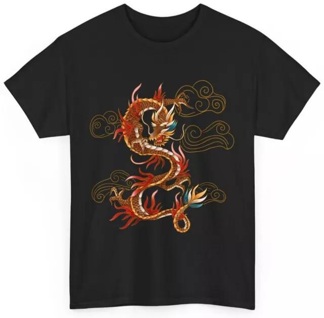 Футболка с драконом Для любителей драконов Японская культура Женская Мужская Унисекс