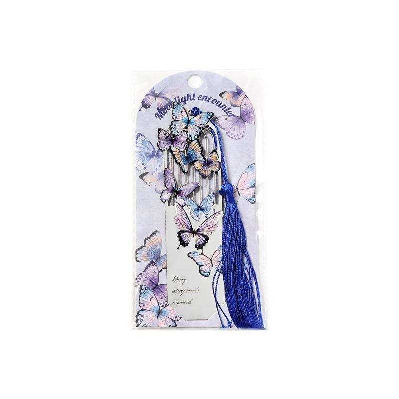 1 шт. эстетическая закладка-бабочка для книги металлическая ретро-закладка с кисточкой для студента милая закладка учитель друг подарок