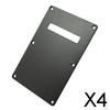 4xElectric Guitar Backplate Back Plate Tremolo Cavity Cover for FD ST SQ Black