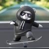 Ibea реквизит для салона автомобиля, раздвижная фигурка медведя Superboard, черная, 1 шт., корейский автомобильный аксессуар