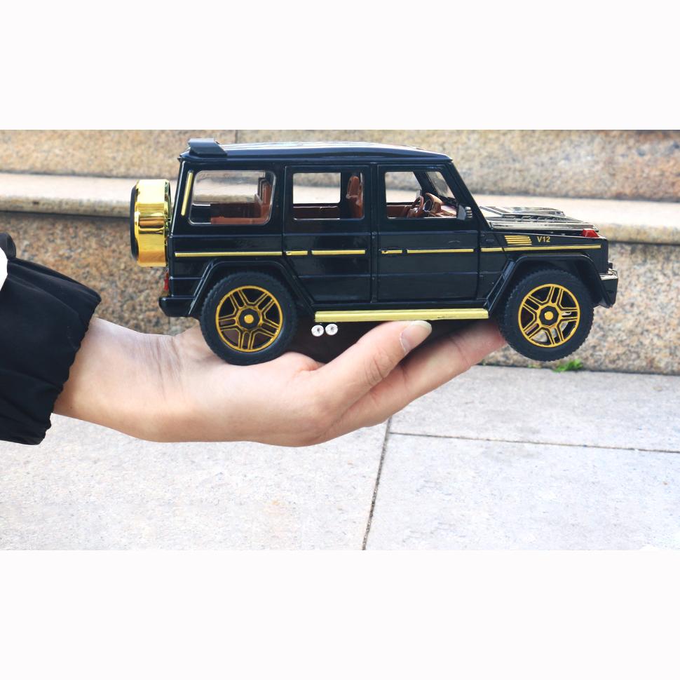 1/24 масштаб Benz G63 AMG модель автомобиля, игрушечный автомобиль из цинкового сплава со звуком и светом для детей, подарок для мальчиков и девочек