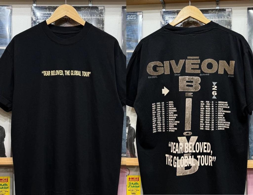Giveon Dear Beloved The Tour 2026 Tour Dates T-shirt