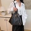 PU Leather Crossbody Bag Solid Color Women's Backpack Hobo Bag Single Shoulder Bag  Men