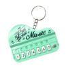 Playable Miniature Piano Keychain Toy For Children Portable Musical Instrument With LED Light Safe Plastic Design