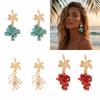 1 Pair Colorful Design Beaded Earrings Water Drop Shape Water Drop Earrings  Special Occasions