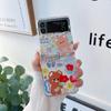 Для Samsung Galaxy Z Flip 4 3 чехол с милой мультяшной росписью, красочный прозрачный складной противоударный защитный чехол, аксессуары