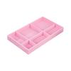 1PC, Flocking Jewelry Box Jewelry Tray, Color: Pink