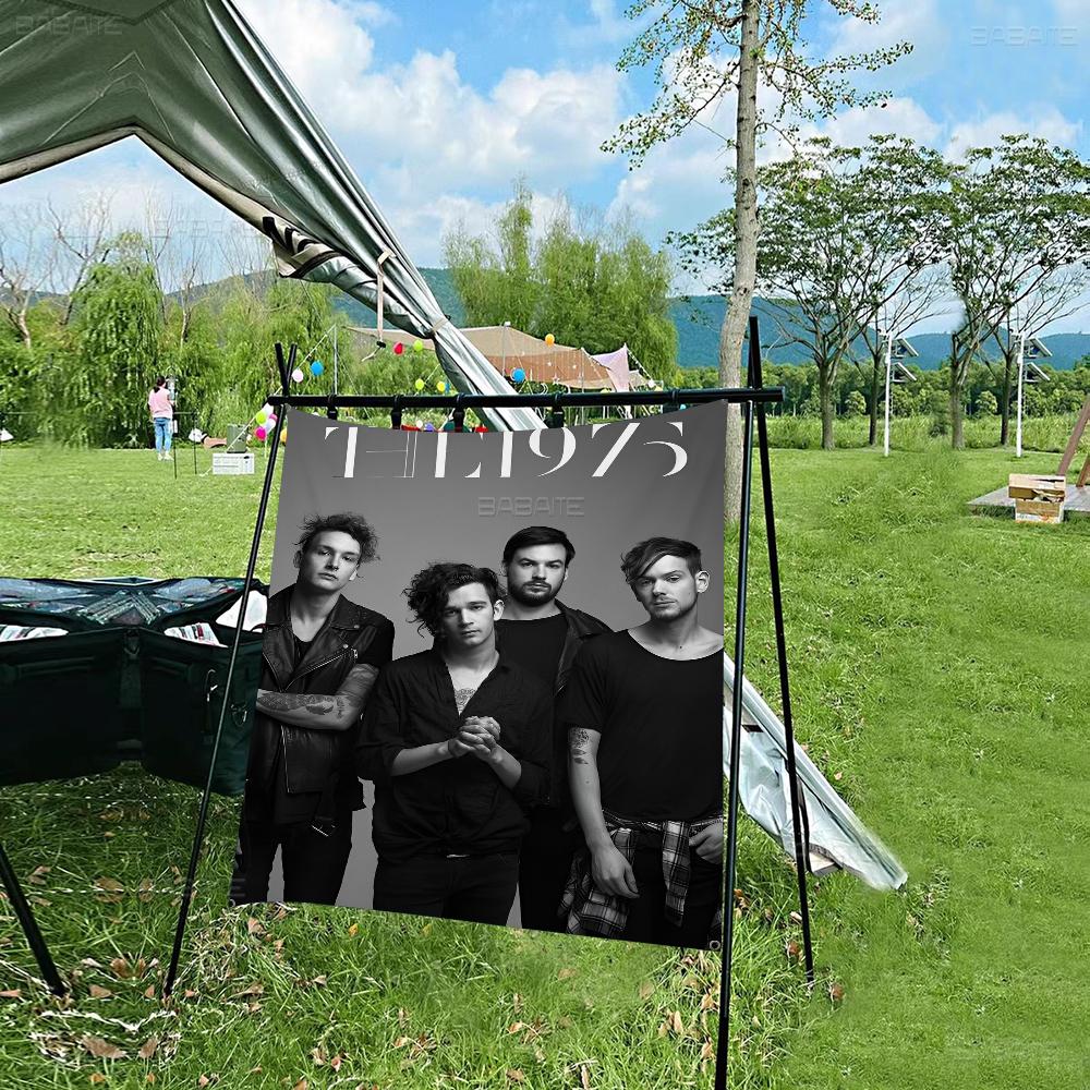 1975 RRock BBand Флаг Баннер Стиль INS Декор для вечеринки на открытом воздухе Атмосфера Белая бумага Постер HD Настенное искусство Кабинет