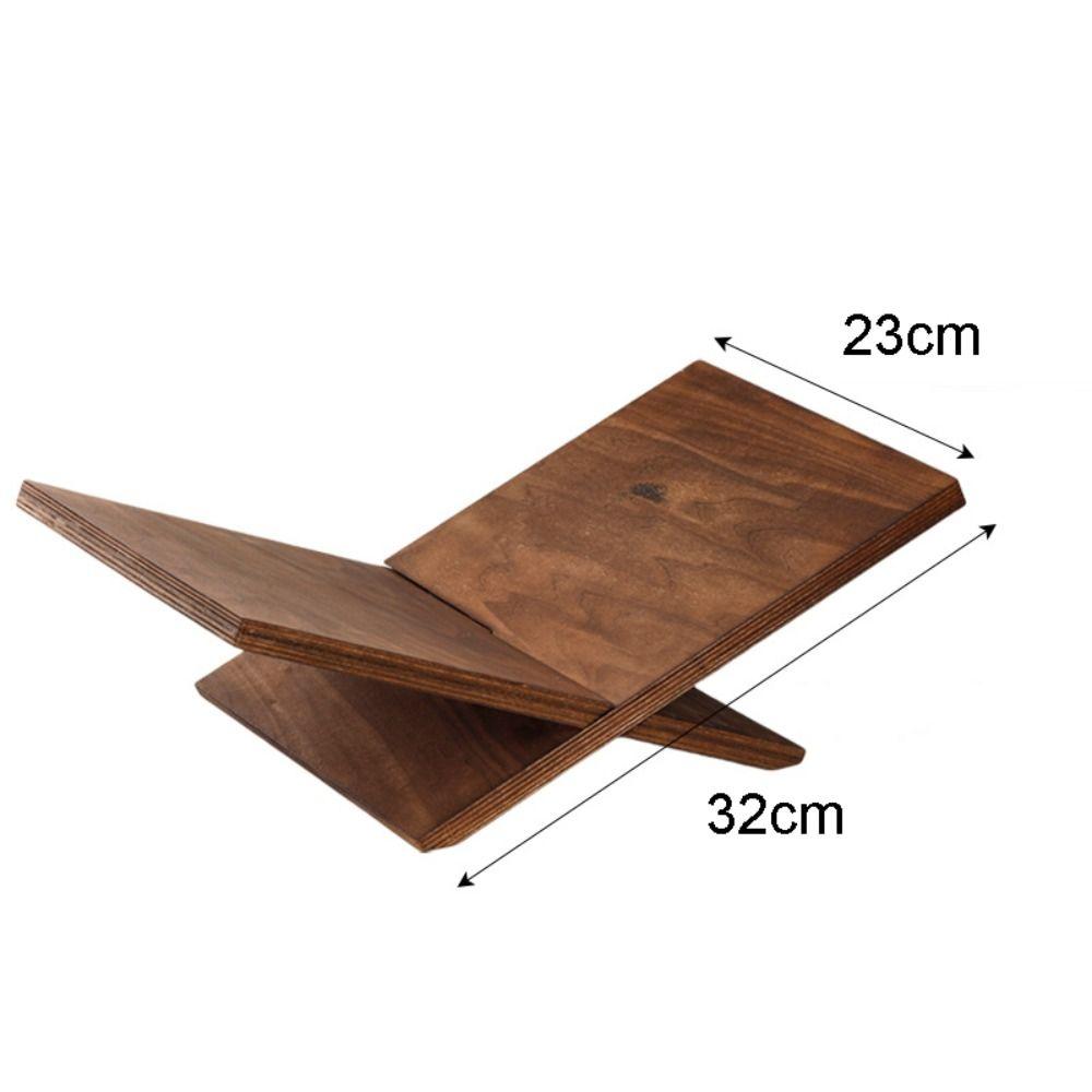 Solid Wood Wooden Book Stand Minimalist Ergonomic Open Display Stand Large Size Hands-Free Reading Book Holder Cookbook Display