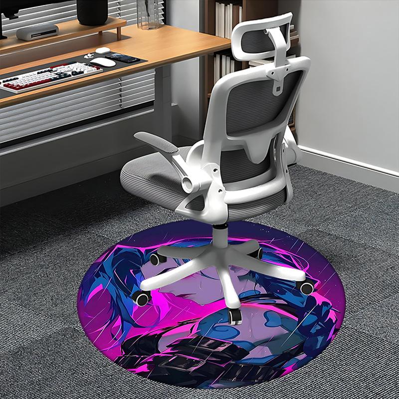 Vortex Symbol,Abstract Pattern Chair mat Round Rug Office carpet, Non slip, Suitable for Living Rooms, Bedrooms Decor.1205334a
