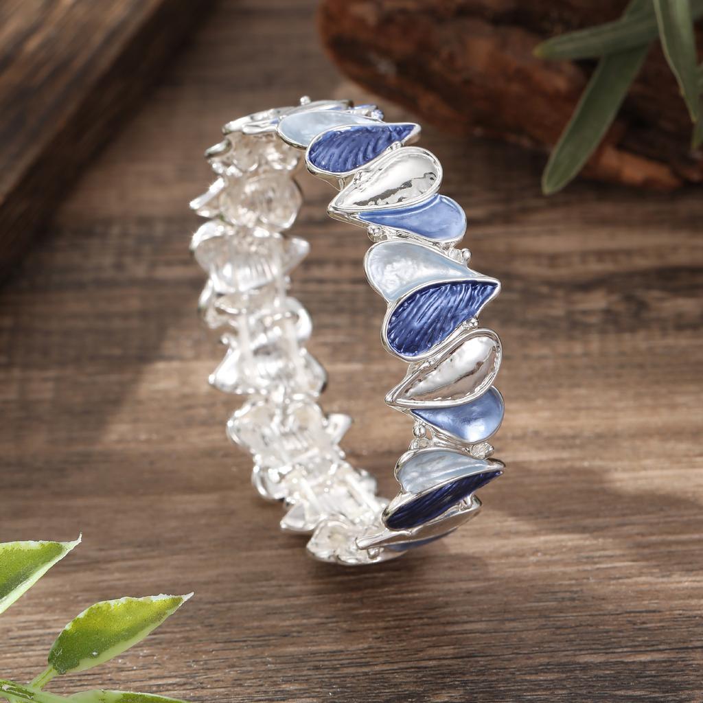 Новый цвет масло любовь эластичный браслет, женский универсальный геометрический линия сердце эластичный браслет