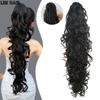 Synthetic Long Curly Claw Clip In Ponytail Hair Extension Black Ponytail Extension For Women Pony Tail Hair Hairpiece